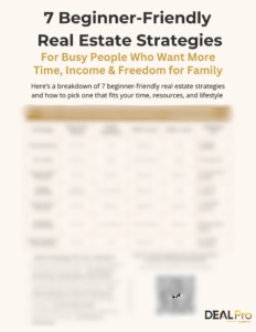 Real Estate Investing for Beginners 7-Strategy Cheat Sheet